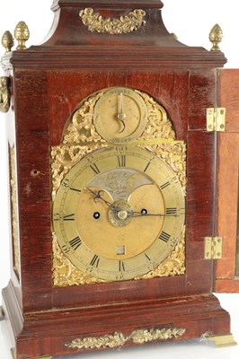 Lot 1403 - JOHN TAYLOR, LONDON. A GEORGE III EIGHT-DAY MAHOGANY VERGE BRACKET CLOCK