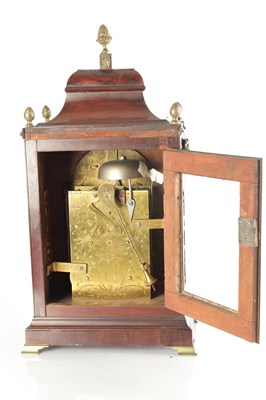 Lot 1403 - JOHN TAYLOR, LONDON. A GEORGE III EIGHT-DAY MAHOGANY VERGE BRACKET CLOCK
