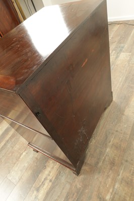 Lot 1594 - AN UNUSUAL LATE GEORGE III MAHOGANY DRESSING CHEST IN THE MANNER OF GILLOWS
