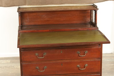 Lot 1701 - A GEORGE II MAHOGANY BACHELORS CHEST