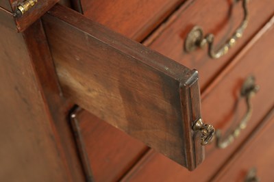 Lot 1701 - A GEORGE II MAHOGANY BACHELORS CHEST