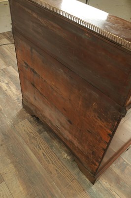 Lot 1701 - A GEORGE II MAHOGANY BACHELORS CHEST