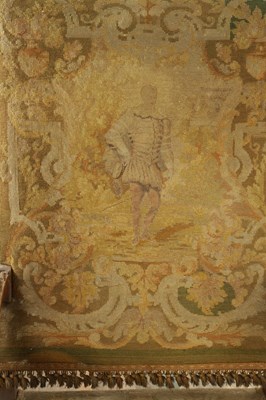 Lot 1612 - A PAIR OF 19TH CENTURY FRENCH WALNUT UPHOLSTERED ARMCHAIRS
