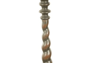 Lot 1598 - A LARGE PAIR OF 18TH CENTURY BRONZE DUTCH TORCHERES