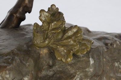 Lot 783 - JULES EDMOND MASSON, FRENCH (1871-1932) A LARGE LATE 19TH CENTURY PATINATED BRONZE SCULPTURE