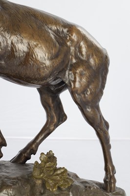 Lot 783 - JULES EDMOND MASSON, FRENCH (1871-1932) A LARGE LATE 19TH CENTURY PATINATED BRONZE SCULPTURE