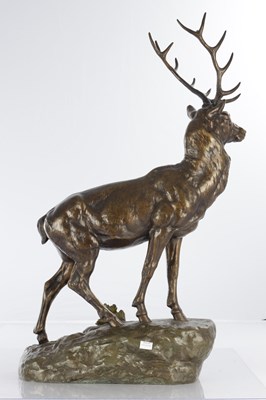 Lot 783 - JULES EDMOND MASSON, FRENCH (1871-1932) A LARGE LATE 19TH CENTURY PATINATED BRONZE SCULPTURE