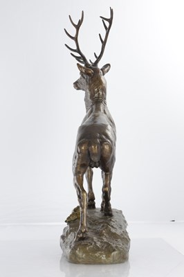 Lot 783 - JULES EDMOND MASSON, FRENCH (1871-1932) A LARGE LATE 19TH CENTURY PATINATED BRONZE SCULPTURE