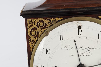 Lot 1498 - PAUL HARTMANN, IN WIENN. AN AUSTRIAN BIEDERMEIER GRANDE SONNERIE MANTEL CLOCK