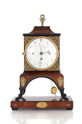 Lot 1498 - PAUL HARTMANN, IN WIENN. AN AUSTRIAN BIEDERMEIER GRANDE SONNERIE MANTEL CLOCK