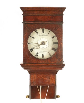 Lot 1419 - THOMAS NICKOLDS, SHIFFNAL. A LATE GEORGE III HOODED WALL CLOCK