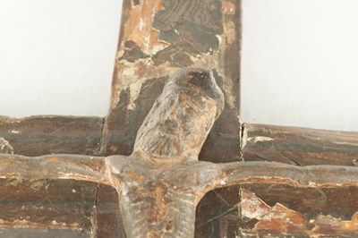 Lot 843 - A 13TH CENTURY NORTH ITALIAN CARVED AND GESSO WORK CORPUS CRISTI