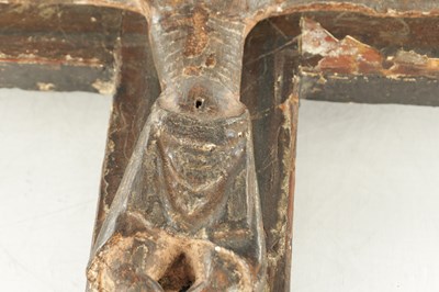 Lot 843 - A 13TH CENTURY NORTH ITALIAN CARVED AND GESSO WORK CORPUS CRISTI