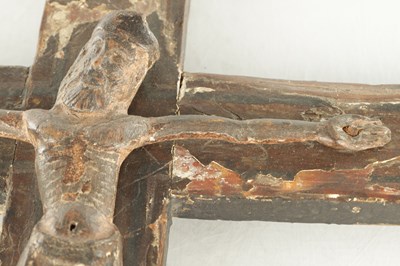 Lot 843 - A 13TH CENTURY NORTH ITALIAN CARVED AND GESSO WORK CORPUS CRISTI