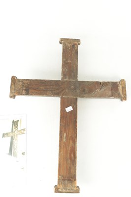 Lot 843 - A 13TH CENTURY NORTH ITALIAN CARVED AND GESSO WORK CORPUS CRISTI