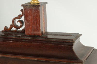 Lot 1369 - VAN OOSTROM, AMSTERDAM. A MID 18TH CENTURY DUTCH ORMOLU MOUNTED MAHOGANY MOON ROLLER VERGE BRACKET CLOCK