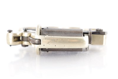 Lot 708 - A RARE DOLNE (APACHE) PIN-FIRE SIX SHOT KNUCKLE DUSTER REVOLVER OF SMALL BORE