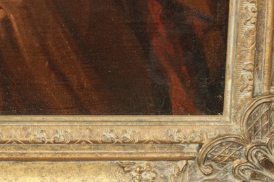 Lot 1110 - AN 18TH CENTURY CONTINENTAL SCHOOL OIL ON CANVAS PORTRAIT OF A LADY