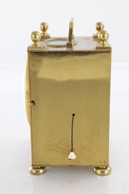 Lot 1553 - SIMON GOUNOUILHOU, A GENEVE. AN EARLY 19TH CENTURY SWISS PETITE SONNERIE CARRIAGE CLOCK
