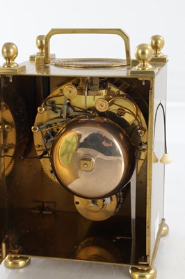 Lot 1553 - SIMON GOUNOUILHOU, A GENEVE. AN EARLY 19TH CENTURY SWISS PETITE SONNERIE CARRIAGE CLOCK
