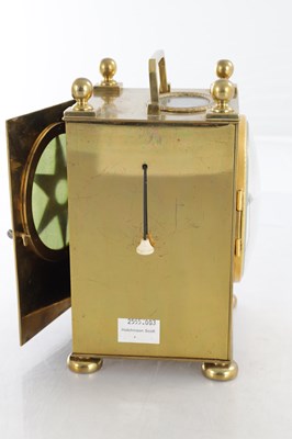 Lot 1553 - SIMON GOUNOUILHOU, A GENEVE. AN EARLY 19TH CENTURY SWISS PETITE SONNERIE CARRIAGE CLOCK