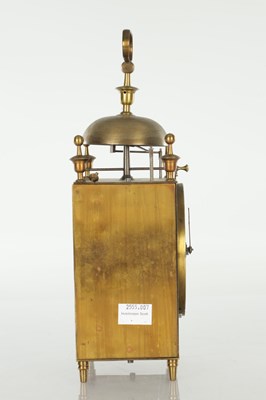 Lot 1531 - AN EARLY 19TH CENTURY FRENCH CAPUCINE CARRIAGE CLOCK