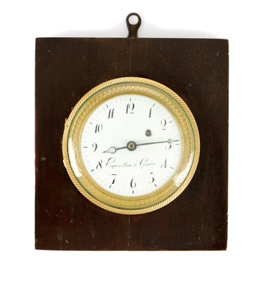 Lot 1577 - ESQUIVILLON, A GENEVE. AN EARLY 19TH CENTURY SWISS SEDAN CLOCK