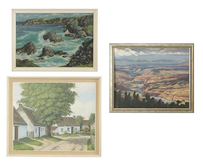 Lot 1144 - THREE 20TH CENTURY OIL ON BOARDS