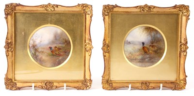 Lot 33 - JAMES STINTON 1870-1961. A SIGNED PAIR OF...