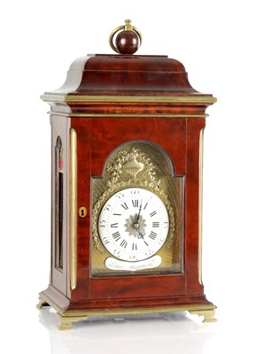 Lot 1547 - LOUIS RAYMOND. A SMALL LATE 18TH CENTURY FRENCH QUARTER CHIMING BRACKET CLOCK