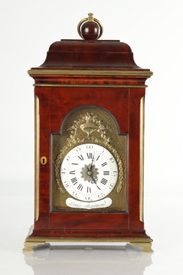 Lot 1547 - LOUIS RAYMOND. A SMALL LATE 18TH CENTURY FRENCH QUARTER CHIMING BRACKET CLOCK