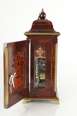 Lot 1547 - LOUIS RAYMOND. A SMALL LATE 18TH CENTURY FRENCH QUARTER CHIMING BRACKET CLOCK