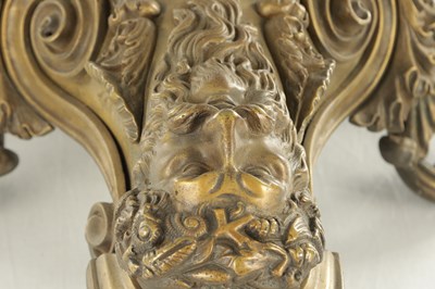 Lot 835 - A 19TH CENTURY GILT BRONZE HANGING LIGHT IN THE MANNER OF CLOSER
