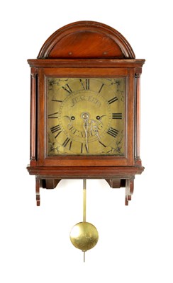 Lot 1512 - PACKER, READING. A LATE GEORGE III DOUBLE FUSEE HOODED WALL CLOCK