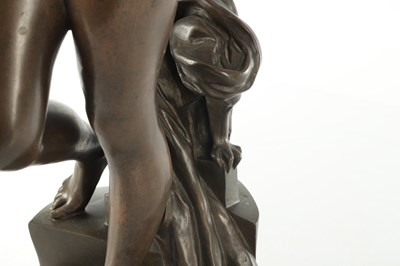 Lot 804 - JOSEPH HENRI CAONDAMIN (1847-1917). A LARGE EARLY 20TH CENTURY BRONZE SCULPTURE OF A NUDE FEMALE