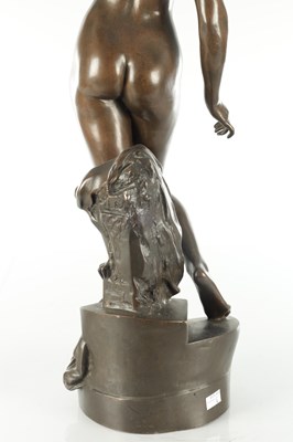 Lot 804 - JOSEPH HENRI CAONDAMIN (1847-1917). A LARGE EARLY 20TH CENTURY BRONZE SCULPTURE OF A NUDE FEMALE
