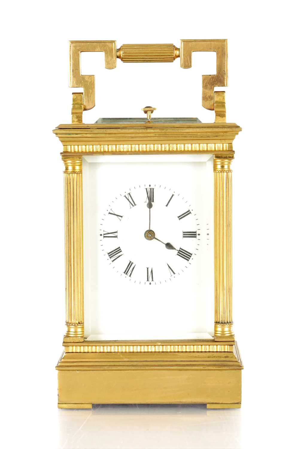 Lot 1562 - A LATE 19TH CENTURY FRENCH MUSICAL REPEATING CARRIAGE CLOCK