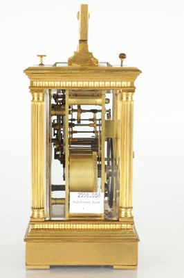 Lot 1562 - A LATE 19TH CENTURY FRENCH MUSICAL REPEATING CARRIAGE CLOCK