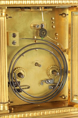 Lot 1562 - A LATE 19TH CENTURY FRENCH MUSICAL REPEATING CARRIAGE CLOCK