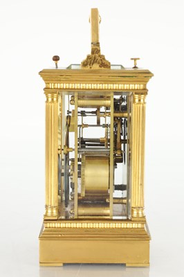 Lot 1562 - A LATE 19TH CENTURY FRENCH MUSICAL REPEATING CARRIAGE CLOCK