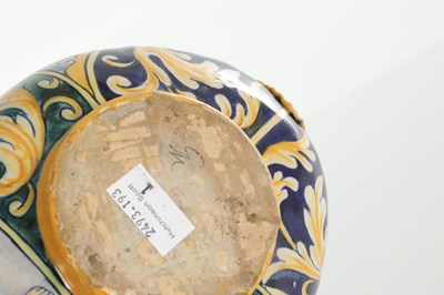 Lot 93 - A 19TH CENTURY ITALIAN MAJOLICA ASKOS JUG