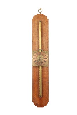 Lot 1348 - AN EARLY 20TH CENTURY SAW TOOTH GRAVITY WALL CLOCK