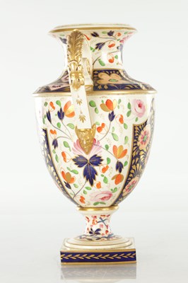 Lot 90 - A 19TH CENTURY DERBY PORCELAIN THREE VASE GARNITURE