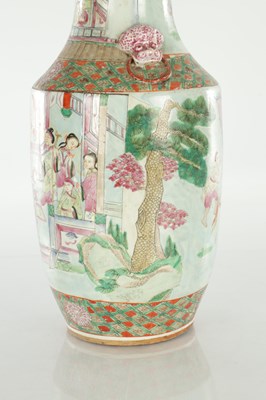 Lot 312 - A 19TH CENTURY CHINESE CANTON ROSE MEDALLION PORCELAIN VASE