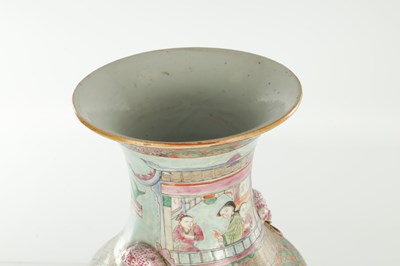 Lot 312 - A 19TH CENTURY CHINESE CANTON ROSE MEDALLION PORCELAIN VASE