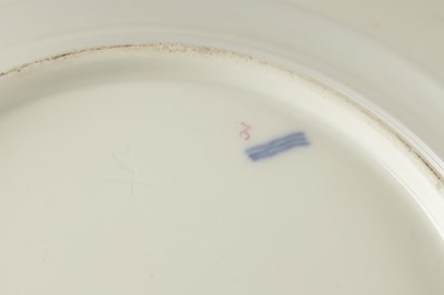 Lot 62 - FIVE 19TH CENTURY PORCELAIN COPENHAGEN CABINET PLATES
