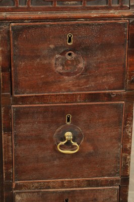Lot 1627 - A GEORGE III MAHOGANY CHIPPENDALE STYLE KNEEHOLE DESK