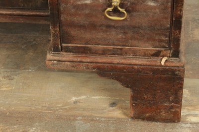 Lot 1627 - A GEORGE III MAHOGANY CHIPPENDALE STYLE KNEEHOLE DESK