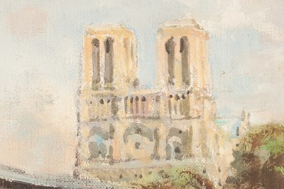 Lot 1258 - JULES RENE HERVE (FRENCH 1887-1991) OIL ON CANVAS