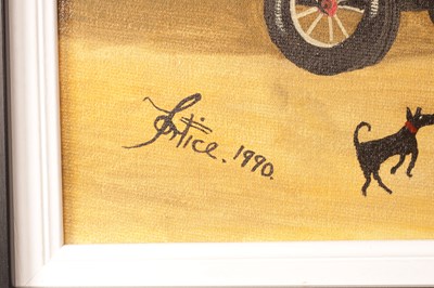 Lot 1219 - ALLEN TORTICE (B.1948) OIL ON BOARD
